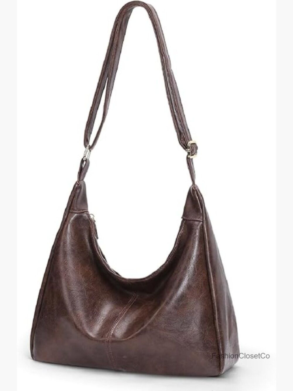 Slouchy Hobo Shoulder Bag Crossbody Tote Purse Vegan Leather